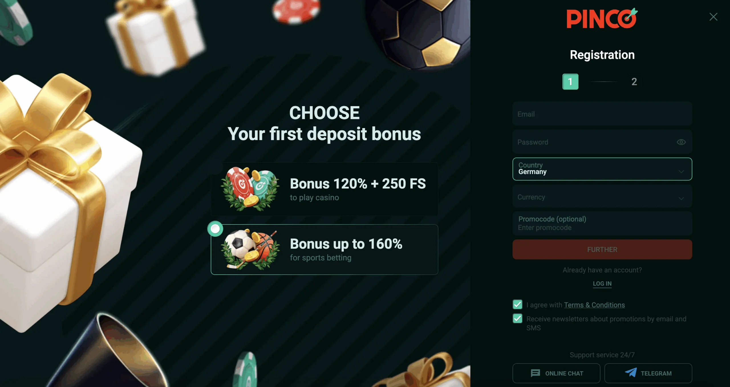 casino online pinco